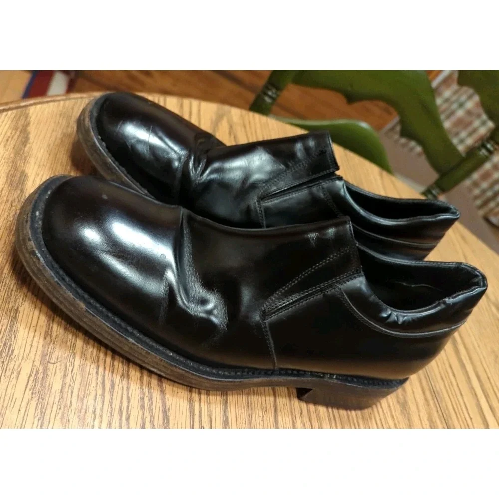Roberto Botticelli Mens Casual‎ Dress Shoes Size 9.5 Black Leather Made in Italy